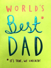World's Best Dad Father's Day Card